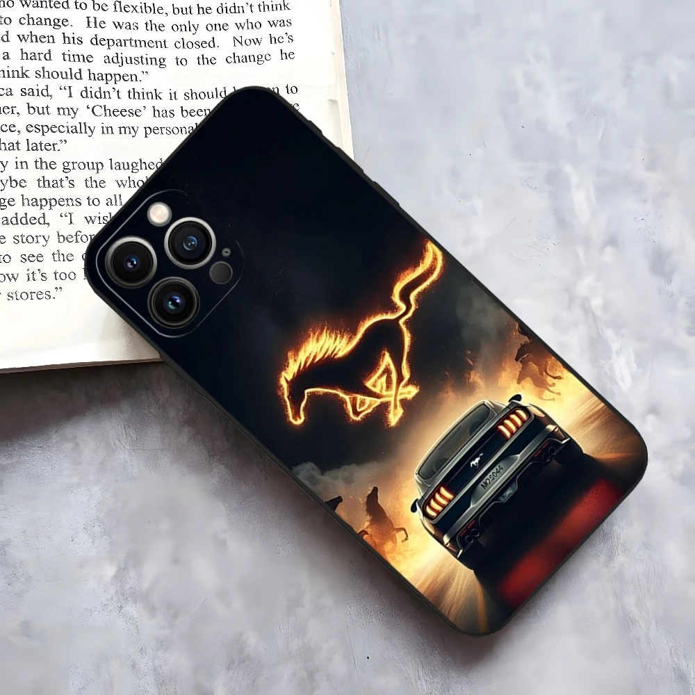 Cobra Mustang Mobile Cell Phone Case for iphone 15 14 Pro 13 Mini 11 12 Max Xr X Xs 8 Plus Shockproof Back Cover