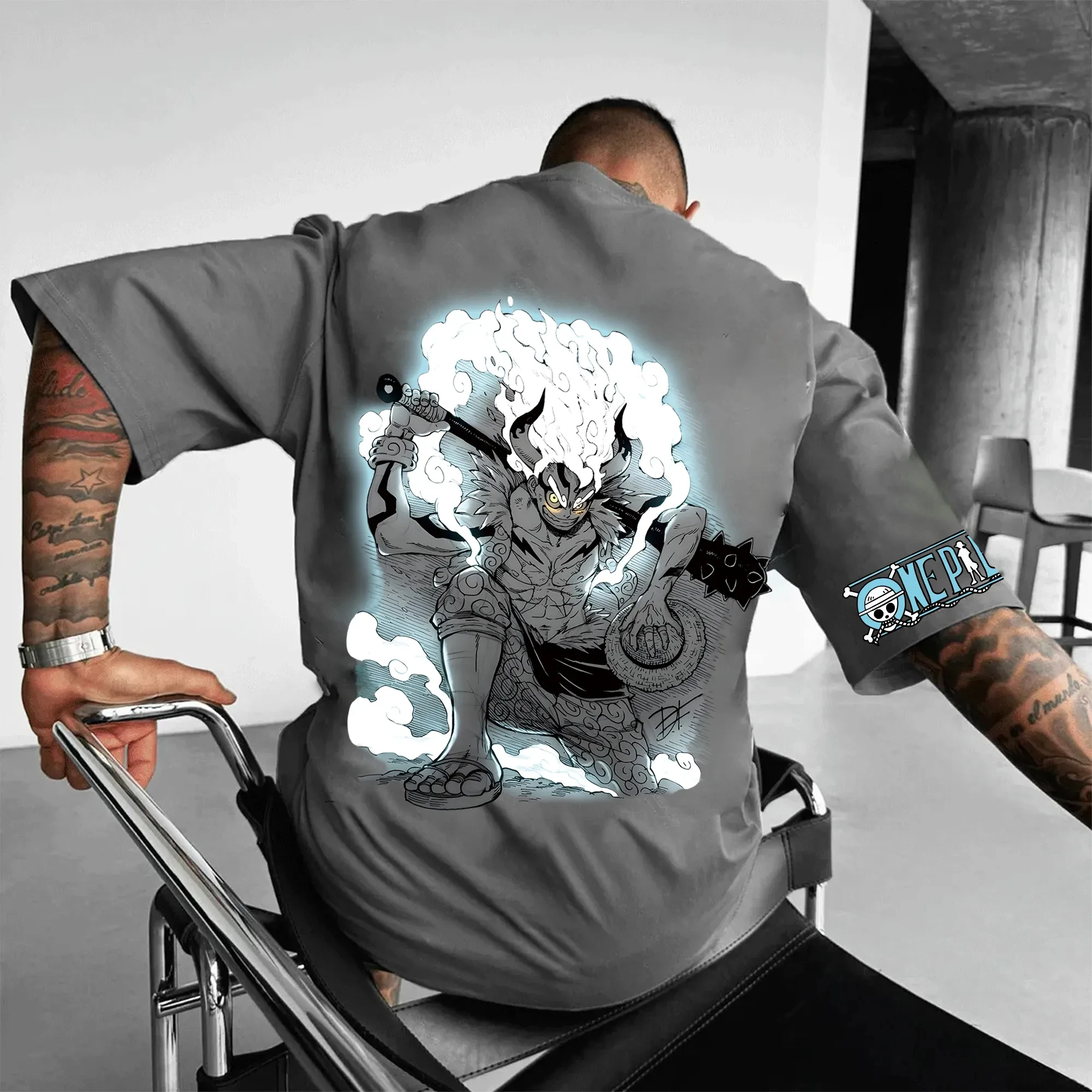 

2025 The Famous Japanese Anime One Piece Collaboration Merchandise A Pure Cotton Short-sleeved T-shirt for Both Men and Women