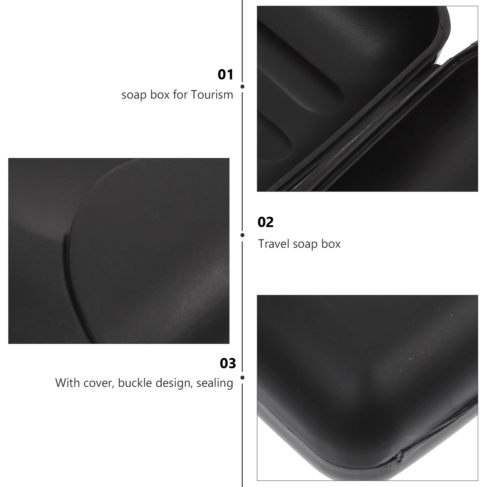 

Exquisite Waterproof Soap Holder Portable Travel Soap Box Sealing Soap Storage Container for Home Bathroom Outdoor