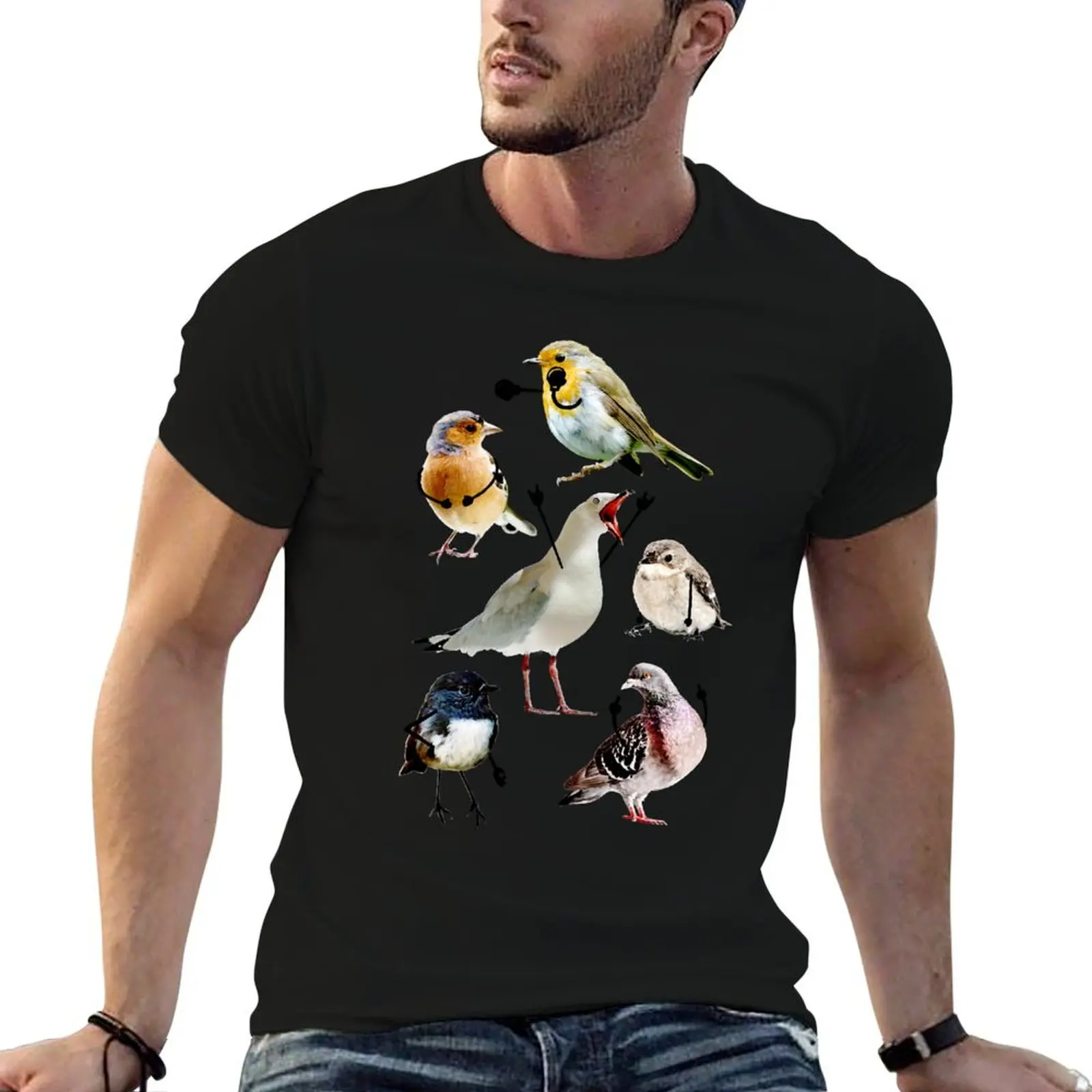 Birds With Arms Classic T-Shirt oversized t shirt anime t shirts anime figures oversizeds t shirts for men cotton