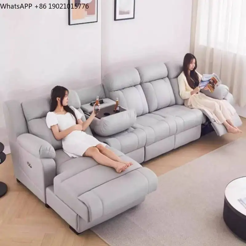 Italian White Electric Recliner Sofas Wood Cheap European Quality Living Room Sofas Luxury Modern Divano Soggiorno Furniture