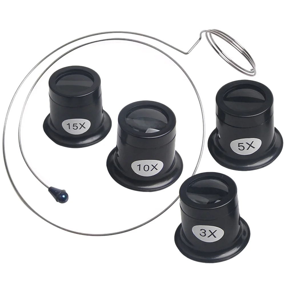 

Magnifying Glass Eye Clip Type Steel Wire Headband Glasses for Close Work Jewelers Headset Watch Repair Repairing Tool