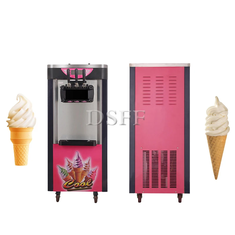 Fully Automatic Commercial Ice Cream Machine, Three Head Vertical Sundae Machine, High-Power Popsicle Machine