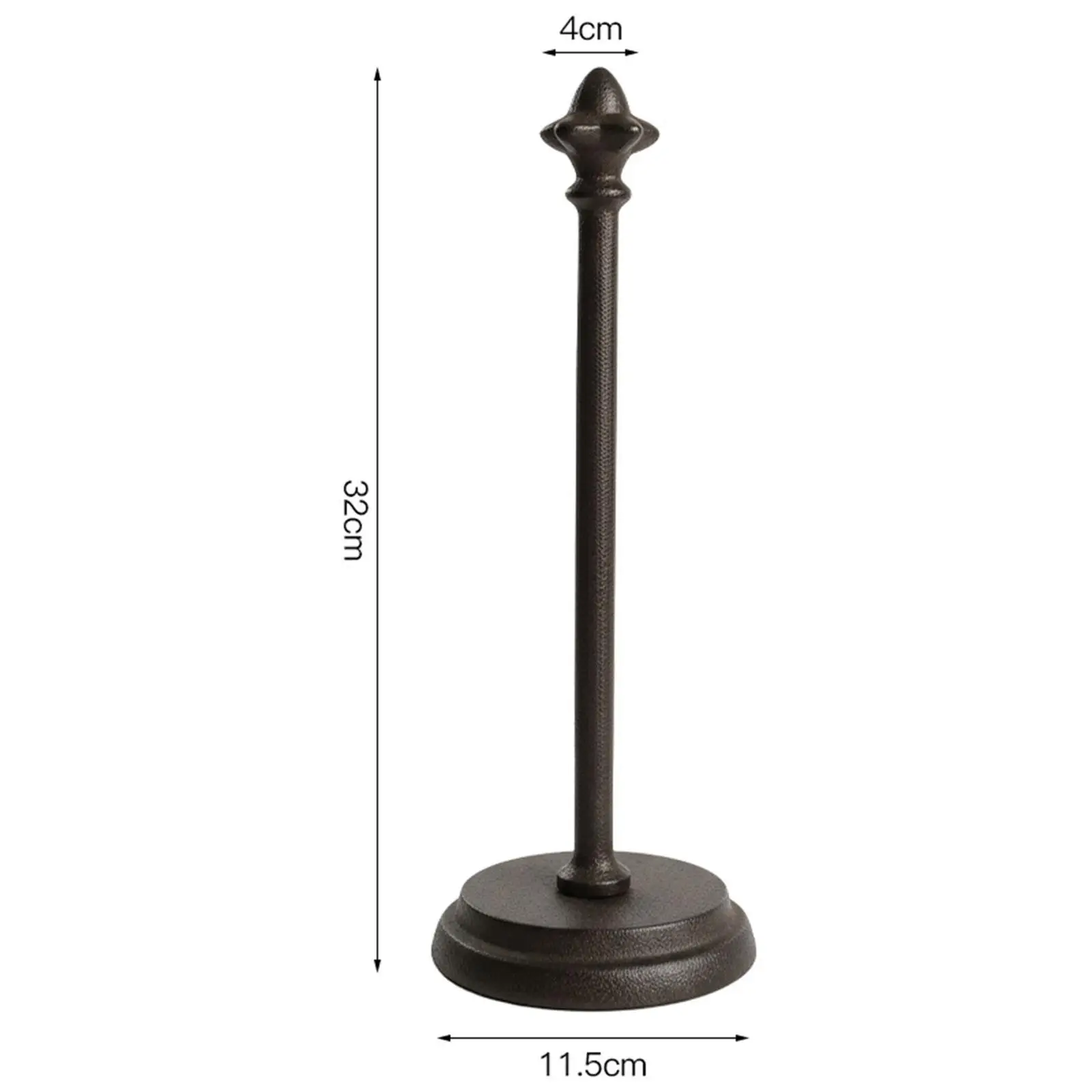 

Paper Towel Holder Cast Iron Stand Durable Kitchen Roll Holder Comfort Bathroom Accessory for Home Decoration Gift