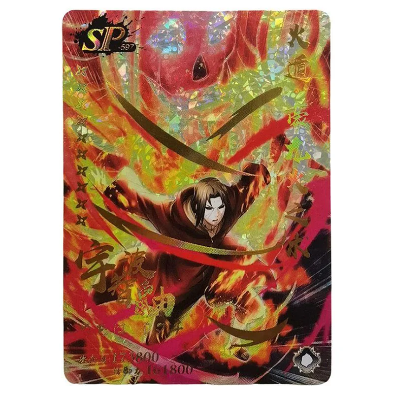 Cartas Anime Colecionáveis de Naruto, PES Raro, Folha de Refração, Hatake Kakashi, Uchiha, Sasuke, Jiraiya, Brinquedos Meninos, Presente de Aniversário, SP