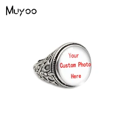 2021 New Arrival Personalize Custom Glass Cabochon Antique Rings Handcraft Jewelry Vintage Rings Jewelry OMG