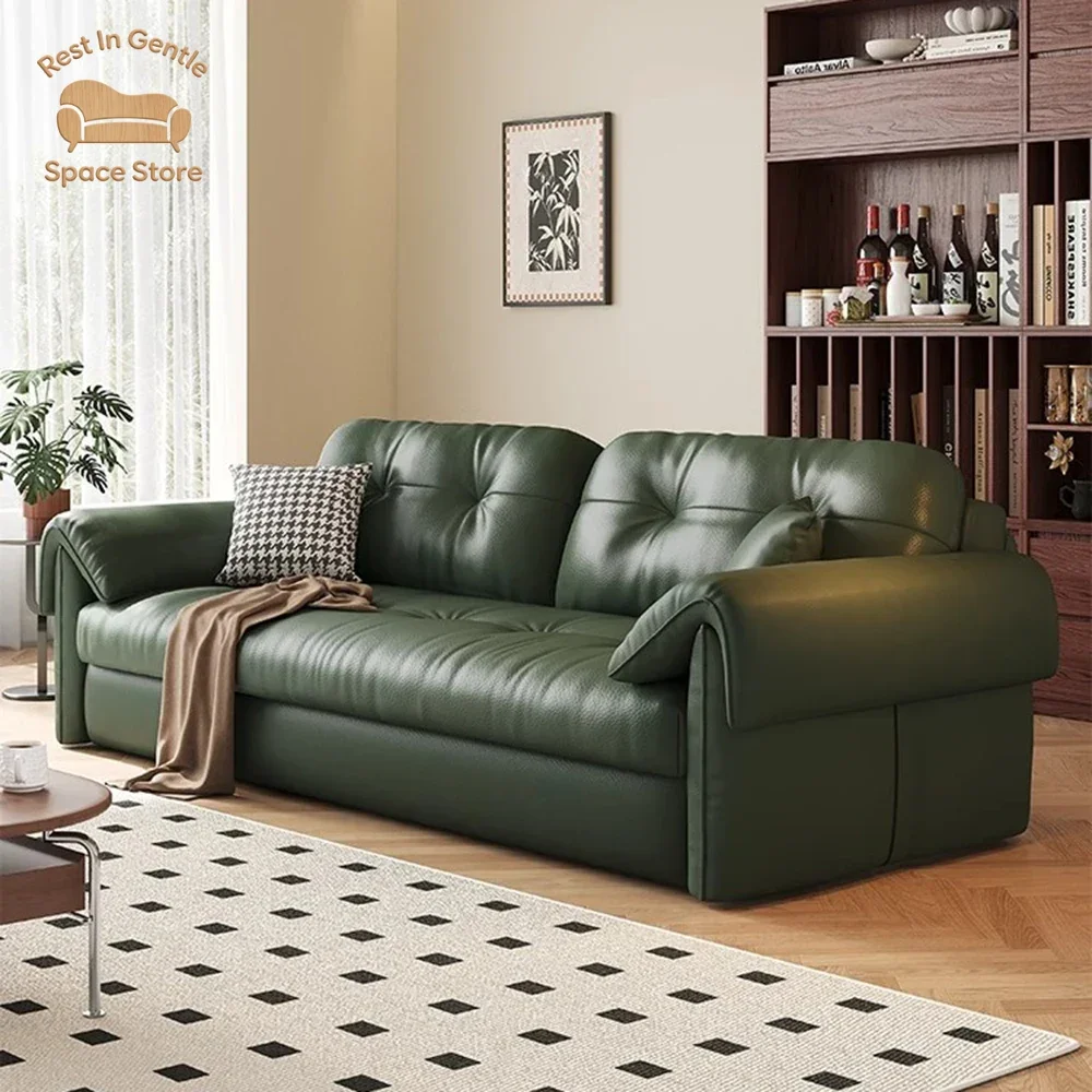 Multifunctional Couple Sofa Armrest Storage Elasticas Leather Reading Lounge Sofa Living Folding Canape Lit Pliant Decoration