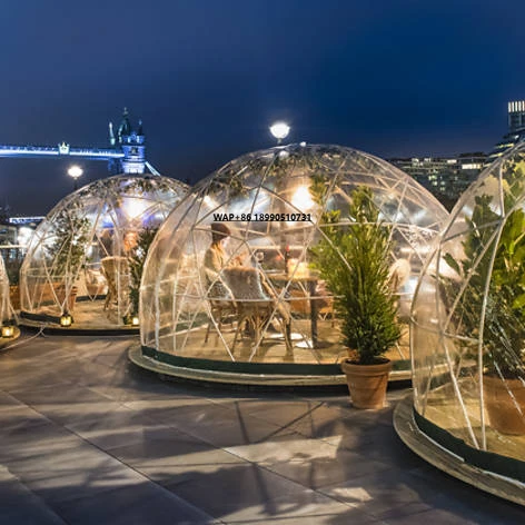 

Wholesale 3m Transparent PVC Dome Tent for Outdoor Restaurants Cafes