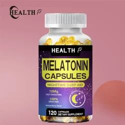 Hot Selling Melatonin 10mg | 120 pills| Drug Free Aid for Adults | Vegetarian capsule, Non-GMO, Gluten Free Supplement