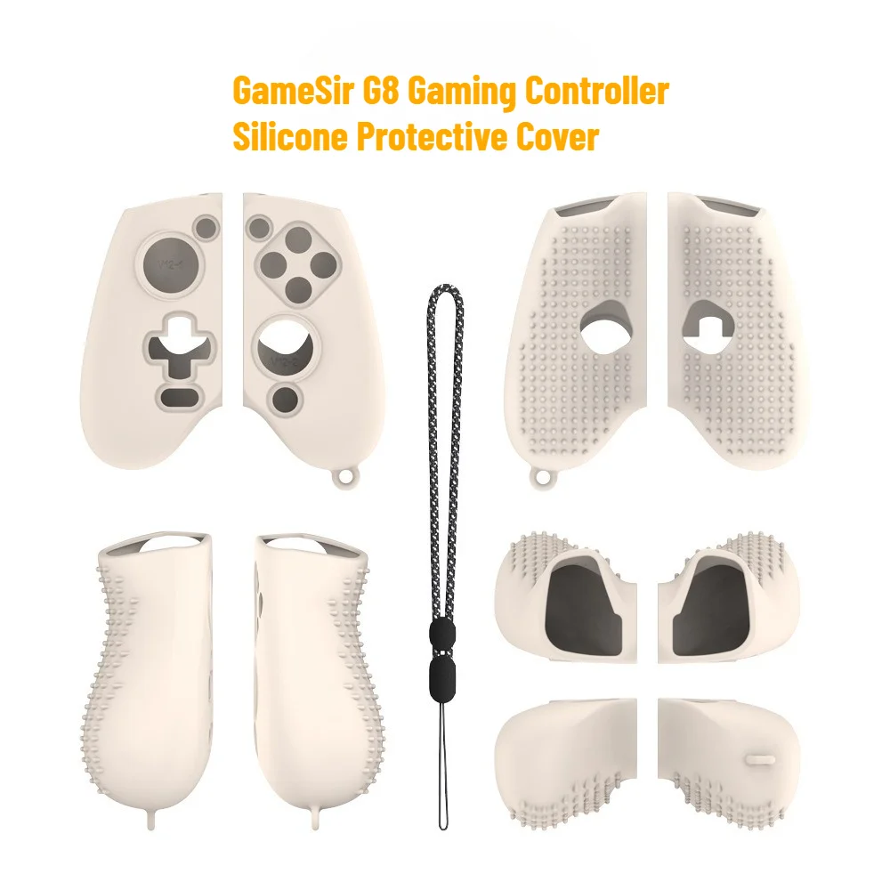 Suitable for GameSir G8/G8+/G8 Plus Game Controller Silicone Protective Case with Hanging Rope Accessories