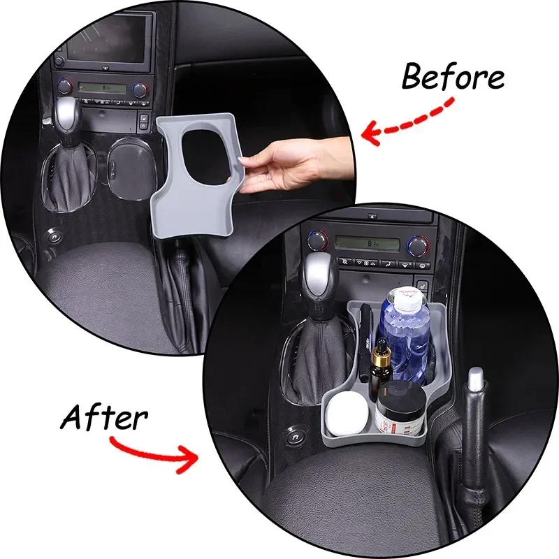 

For Chevrolet Corvette C6 2005-2013 silicone car center cup holder expansion tray car interior modification accessories