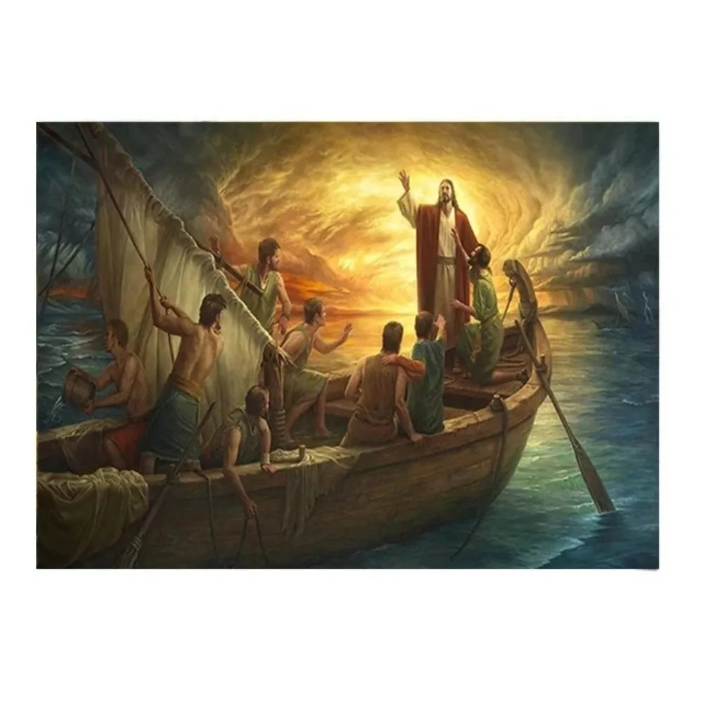

A box of 500/1000/1200/2000PCS Puzzles for Adults Christian God Jesus Jigsaw Puzzles Home Decoration Gift Unframed