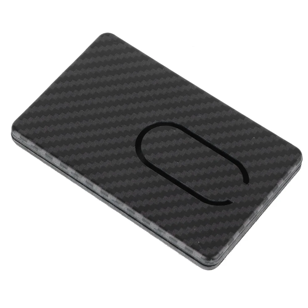 Imitation Carbon Fiber Card Holder Portable Minimalist Card Organizer Lightweight Multifunctional Card Wallets Everyday Use