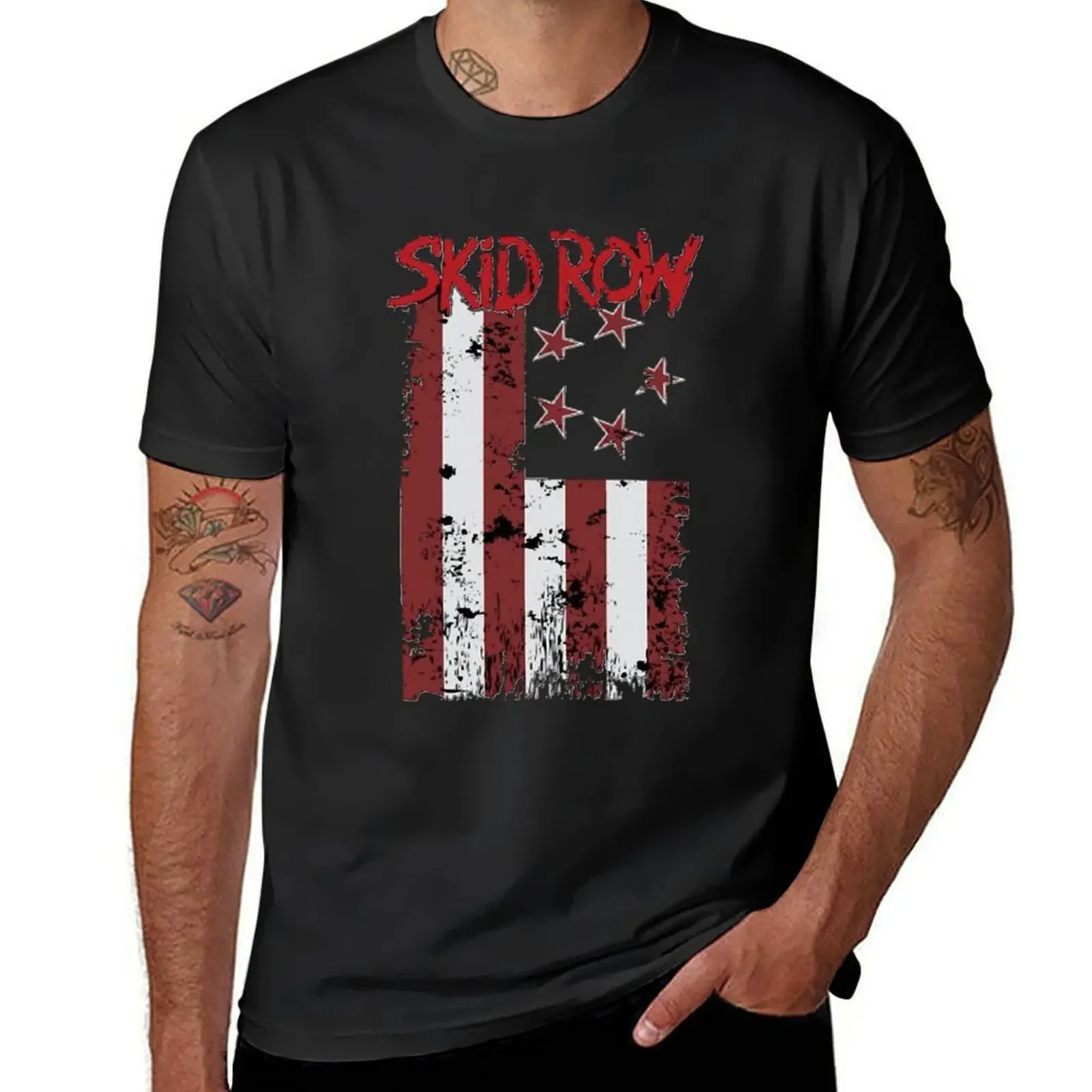 

Skid row punk rock musicskid row clothing accessories ome and living T-Shirt customs t shirts for men pack