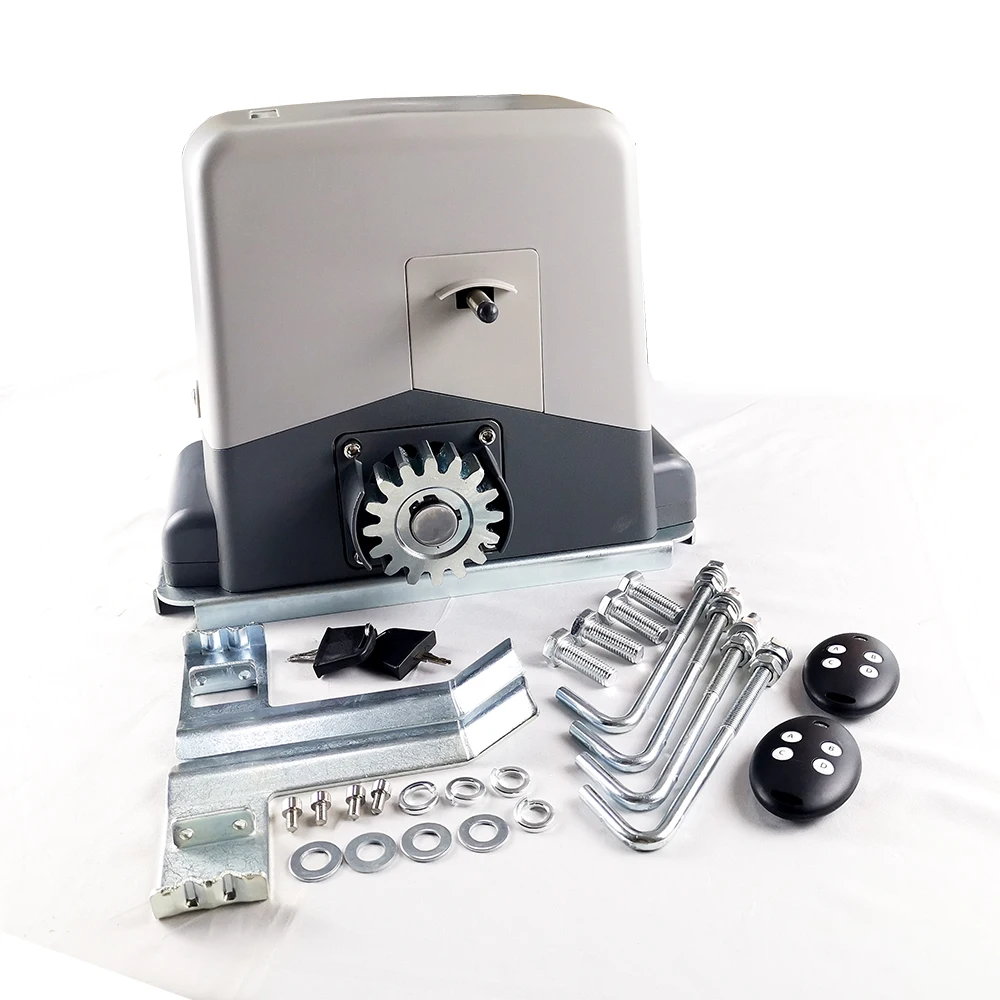 Remote DC24V Motor 500KG Automatic Sliding Gate Opener with Solar Panels / Batteries Complete Kit