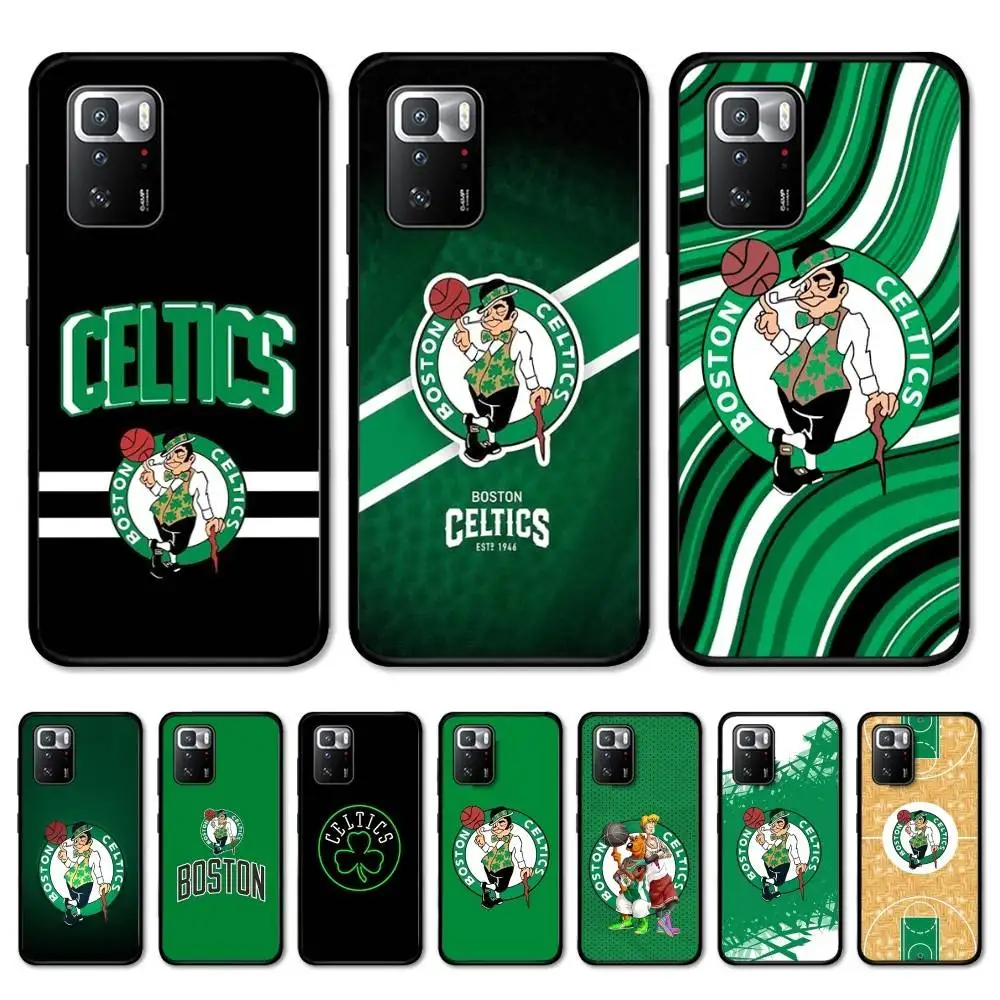 Funda de teléfono B-Boston C-Celtics para Redmi Note 4 X 5 A 6 7 8 T 9 9S 10 11 11S 11Epro Poco M3 pro