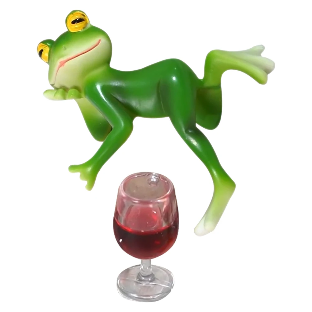 

Simulated Frog Hanging Decoration Figurine Sculpture Flower Pot Ornaments Animal Planter Hanger Garden Ornaments Outdoor