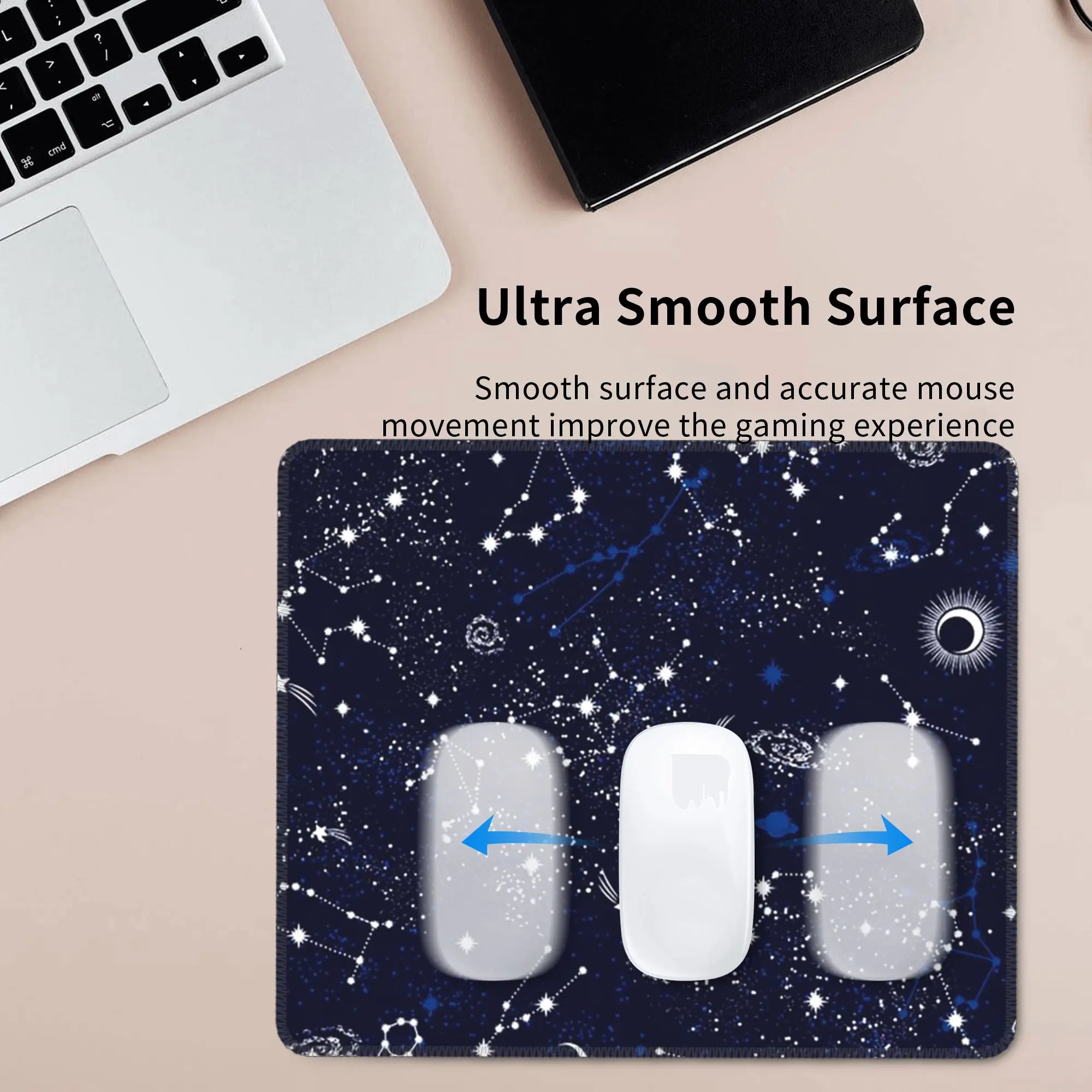 Constellation Star Clusters Galaxies Halloween Mouse Pad Computer Keyboard Mouse Mat Gaming PC Laptop Desk Mat Office Table Mats