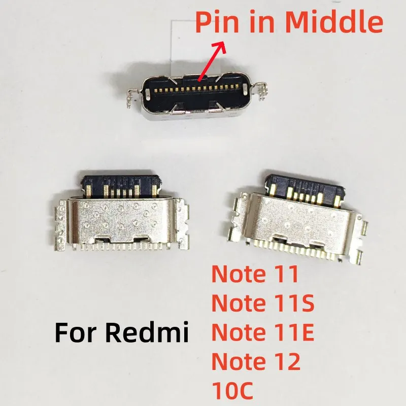 10-20pcs/lot For Xiaomi Redmi 10C Note 11 11S 11E 11T 12 Pro + 4G USB Jack Charging Port Connector Plug Socket Dock