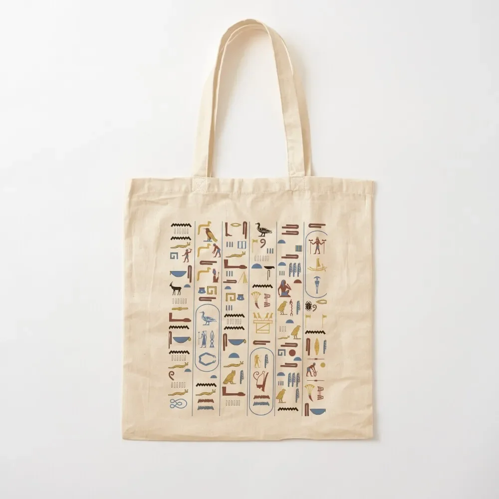 

Pharaoh Hieroglyphs Ancient Civilization Egypt Tote Bag canvas shopping bag bags for women Tote Bag