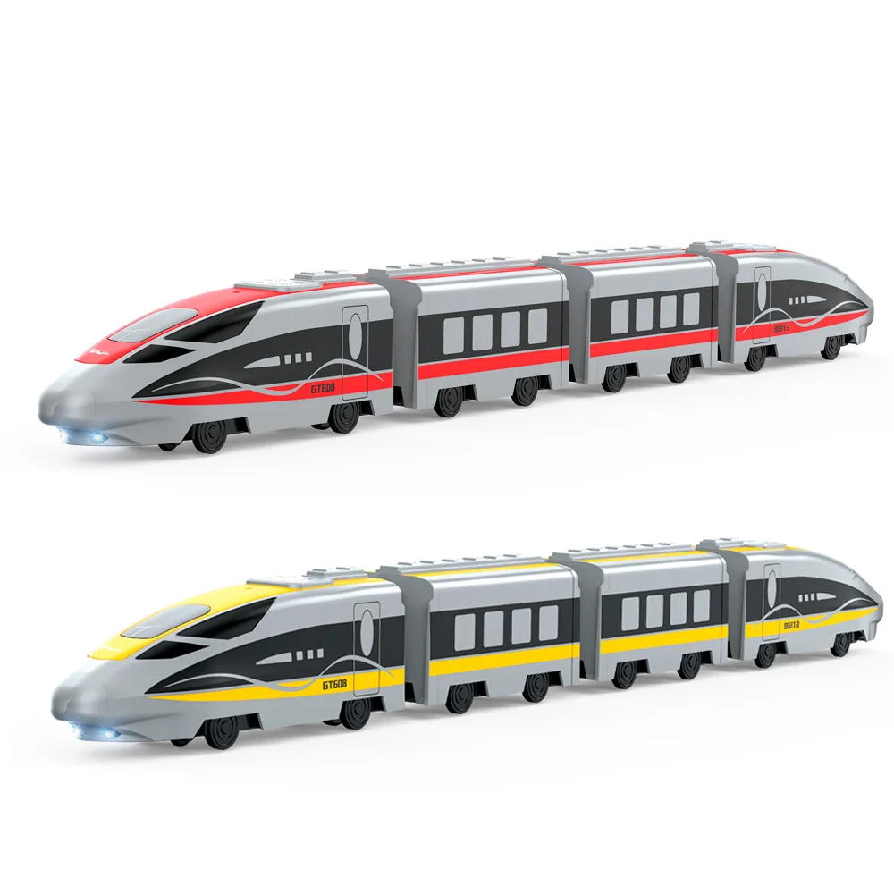 9IMOD RC Car High-Speed Rail Trains 2.4Ghz Simulated Sound Simulated Light Freely Disassembled Alloy Model Remote Control Car