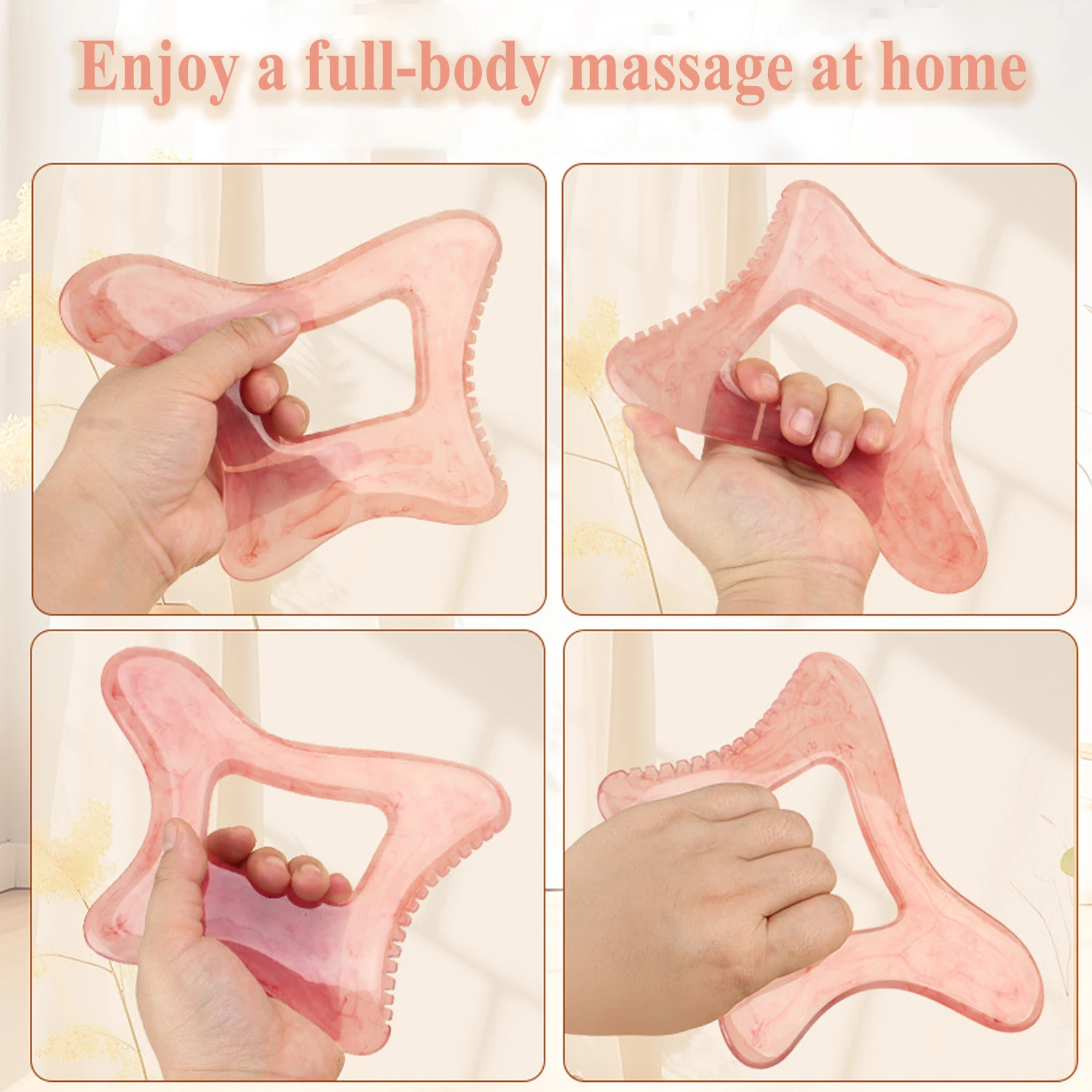Resin Body Gua Sha Tool Large Gua Sha Body Tool Cellulite Massage Tool Lymphatic Drainage Tool for Face, Back Body Shaping Tools image 3