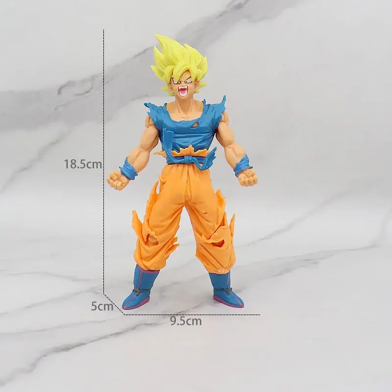 손오공 슈퍼 사이어인 피규어 애니메이션 드래곤볼 손오공 DBZ 액션 피규어, 장난감 모델 선물, 어린이를 위한 수집용 피규어, 18 cm