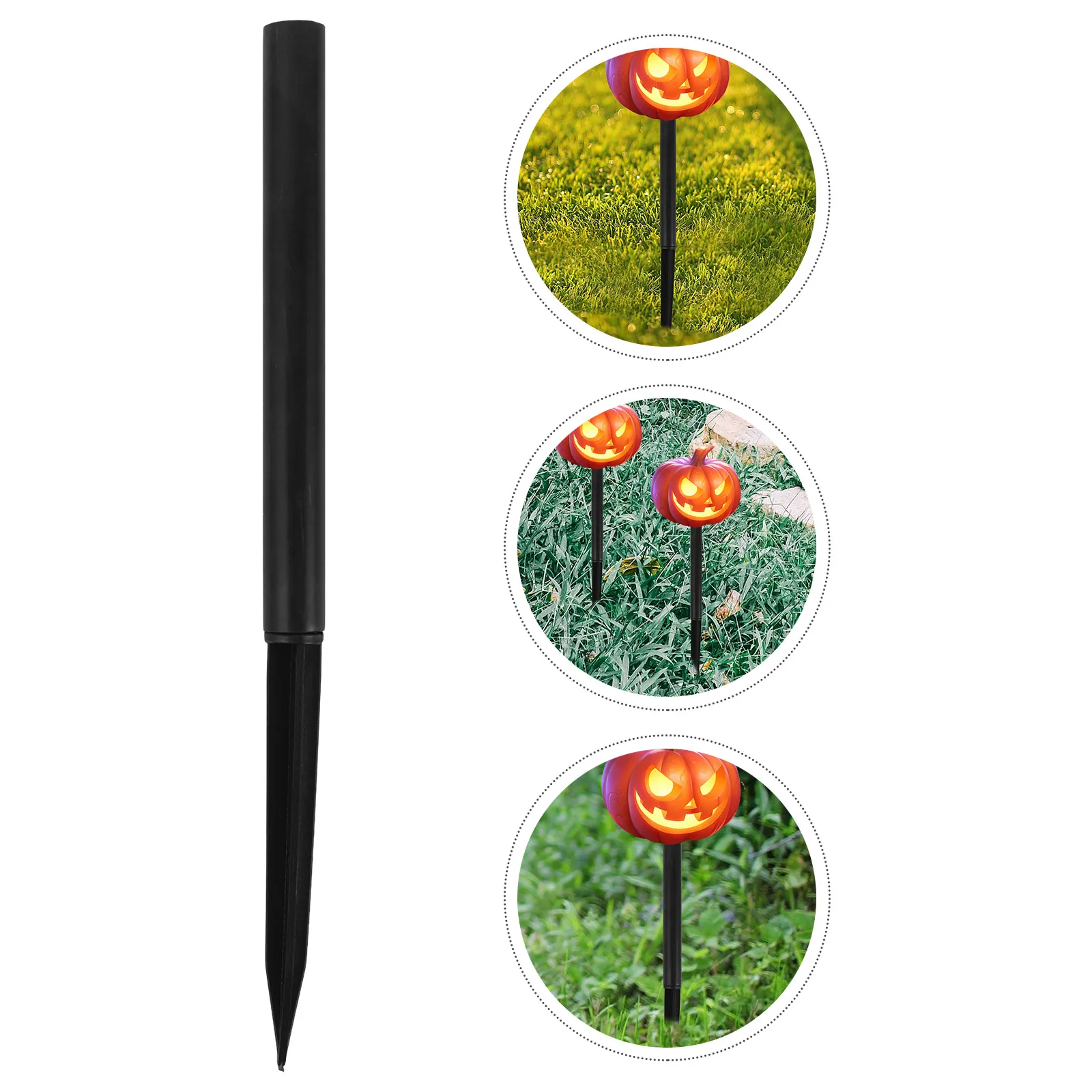 

10 Sets Solar Light Stakes Ground Plug Accessories Black Outdoor LED Plastic Durable Garden Lighting Replacementlandscape Posts
