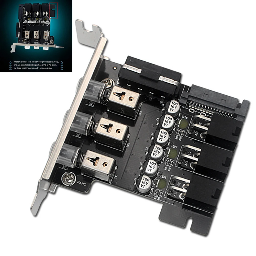 

Контроллер выключателя питания HDD SSD ​ r Пронумерованный жесткий диск со светодиодной подсветкой, карта расширения PCI, интеллектуальная система управления PCIE