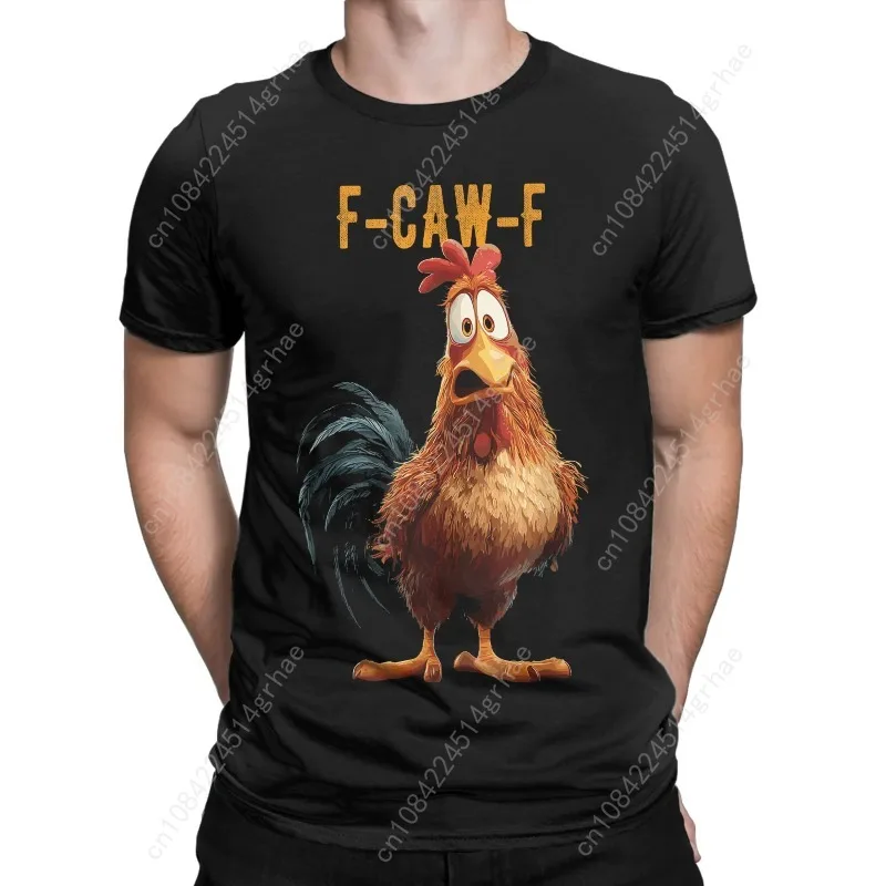 Engraçado F Caw F Chicken FCAWF Camiseta masculina 100% algodão gola redonda manga curta presente