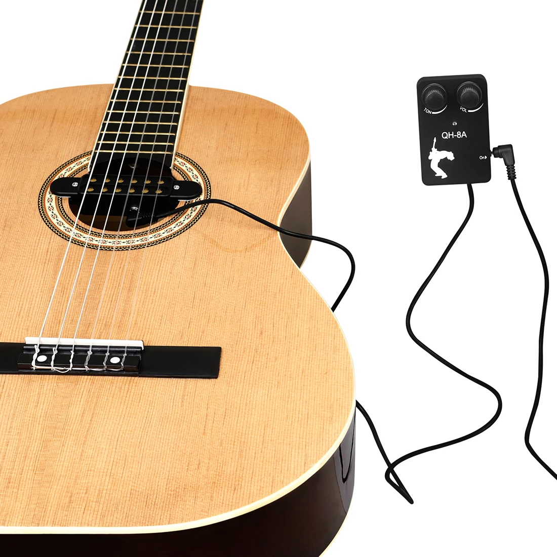 Acoustic Guitar Sound Hole Pickups Connections Amplifier Adjustable Volume Classical Folk Guitar Universal Pickups Guitar Parts