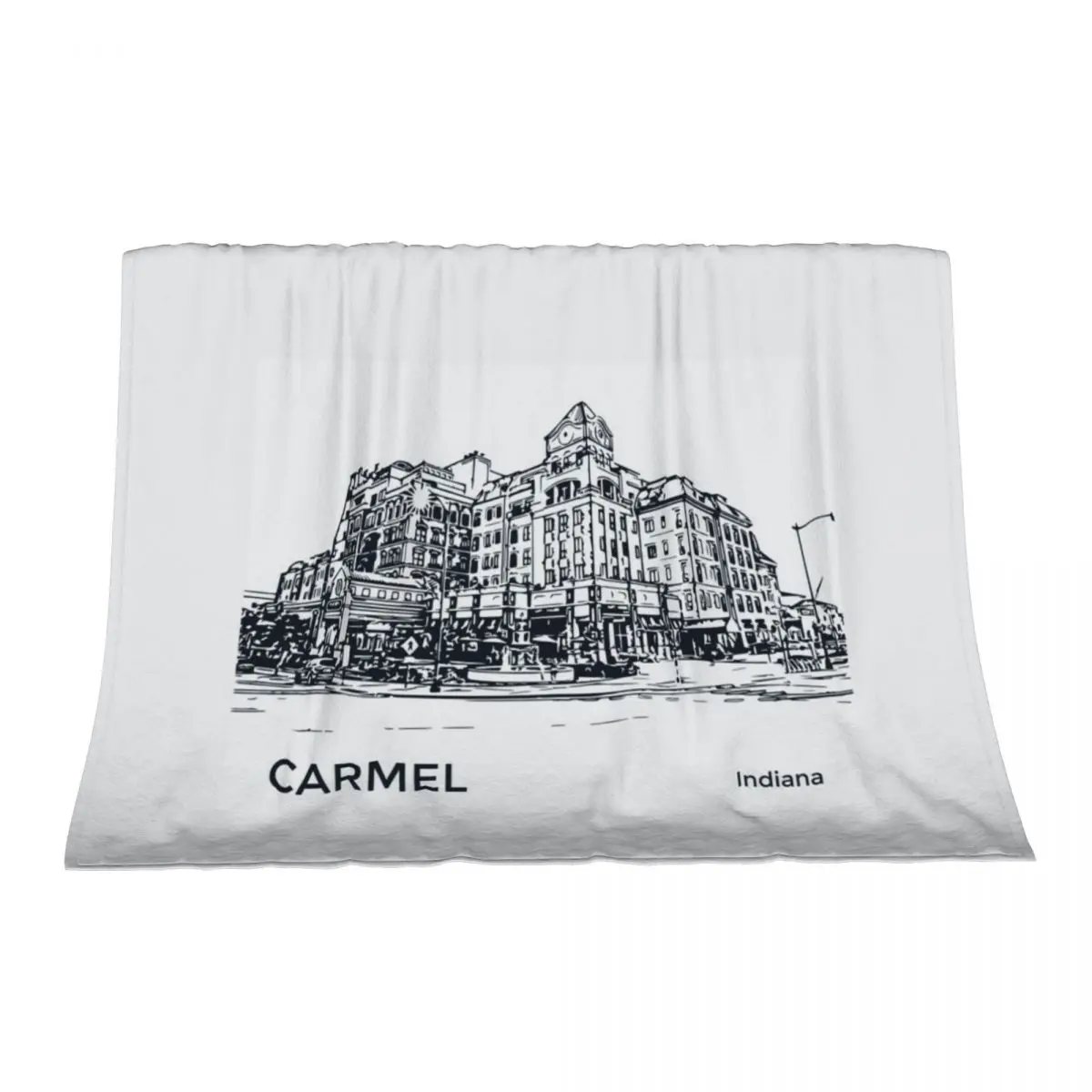 

Carmel Indiana Throw Blanket Shaggy Plaid For Decorative Sofa Bed Blankets