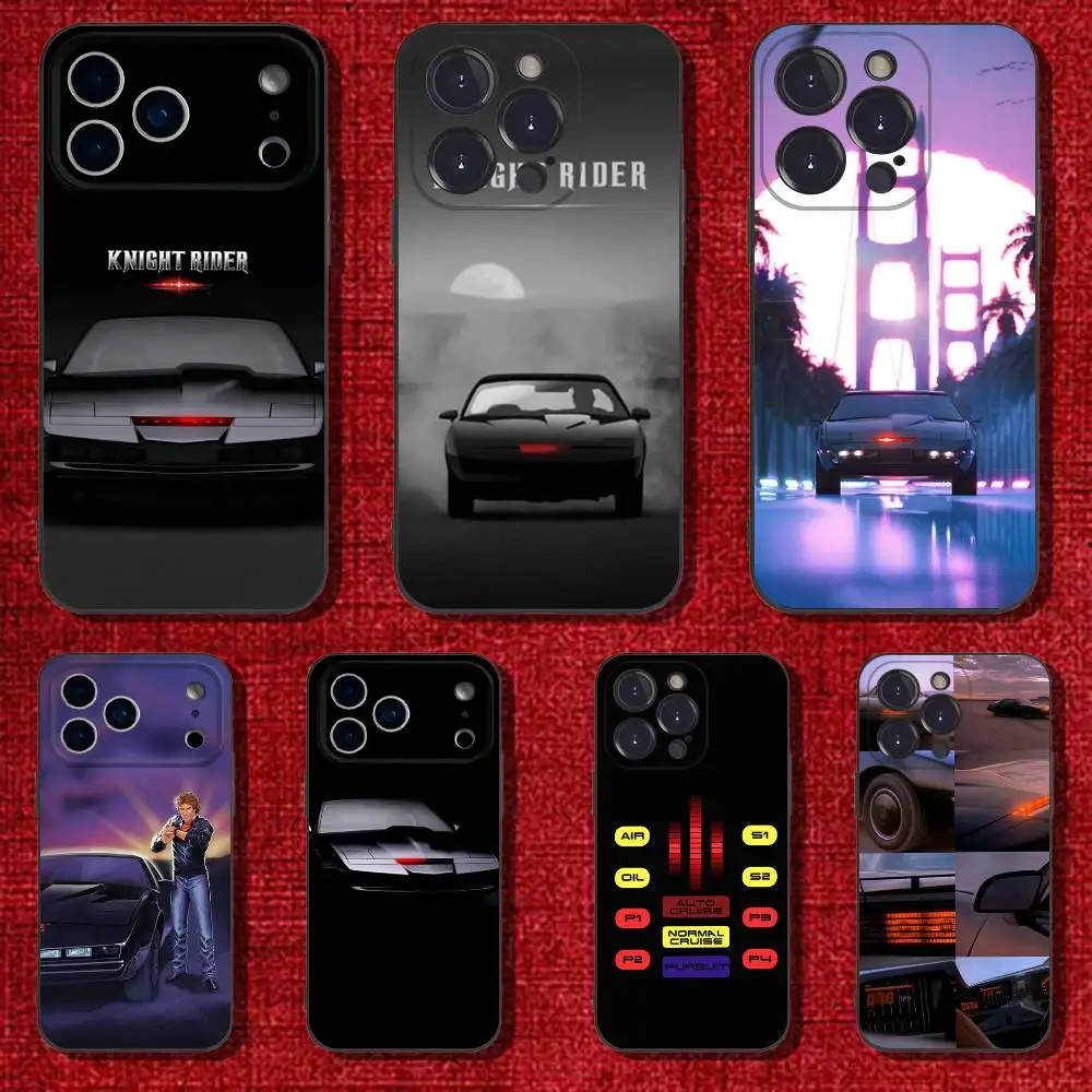 

KITT Car Knight Rider Phone Case For iPhone 6,17,16,15,14,13,12,11 Plus,Pro Max,XS,X,XR,SE,Mini,8,7,Soft Silicone Black Cover