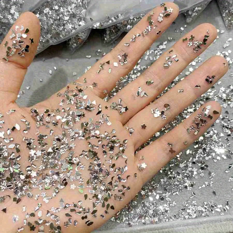 500/1000 Pz Mini Nail Art Strass Resina di cristallo Flatback Diamanti Forma mista Sparkle Unghie fai da te Decorazione manicure di lusso