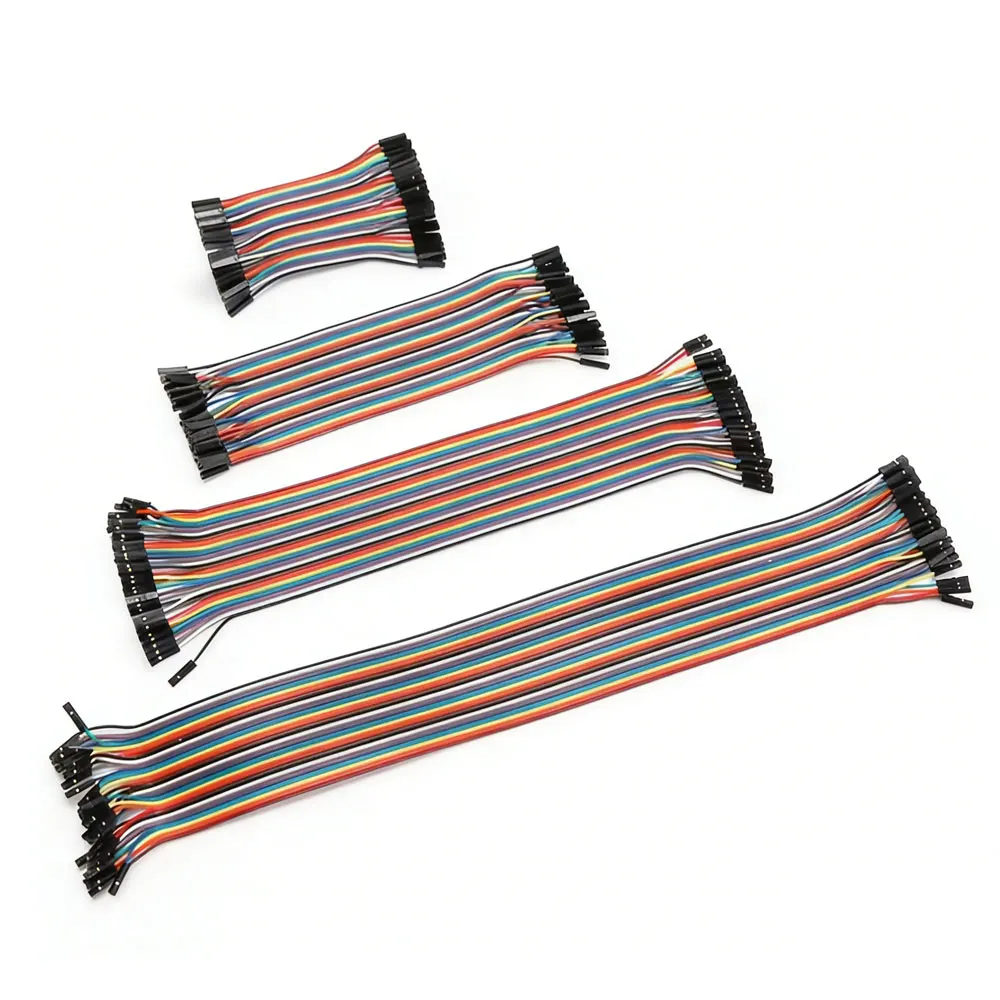 40PCS Jumper Wire DuPont Line DuPont Cable Connection male to male+female to female and male to female for Arduino DIY KIT