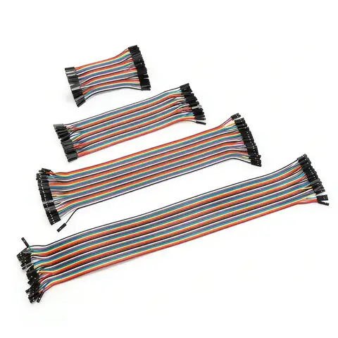 40PCS Jumper Wire DuPont Line DuPont Cable Connection male to male+female to female and male to female for Arduino DIY KIT