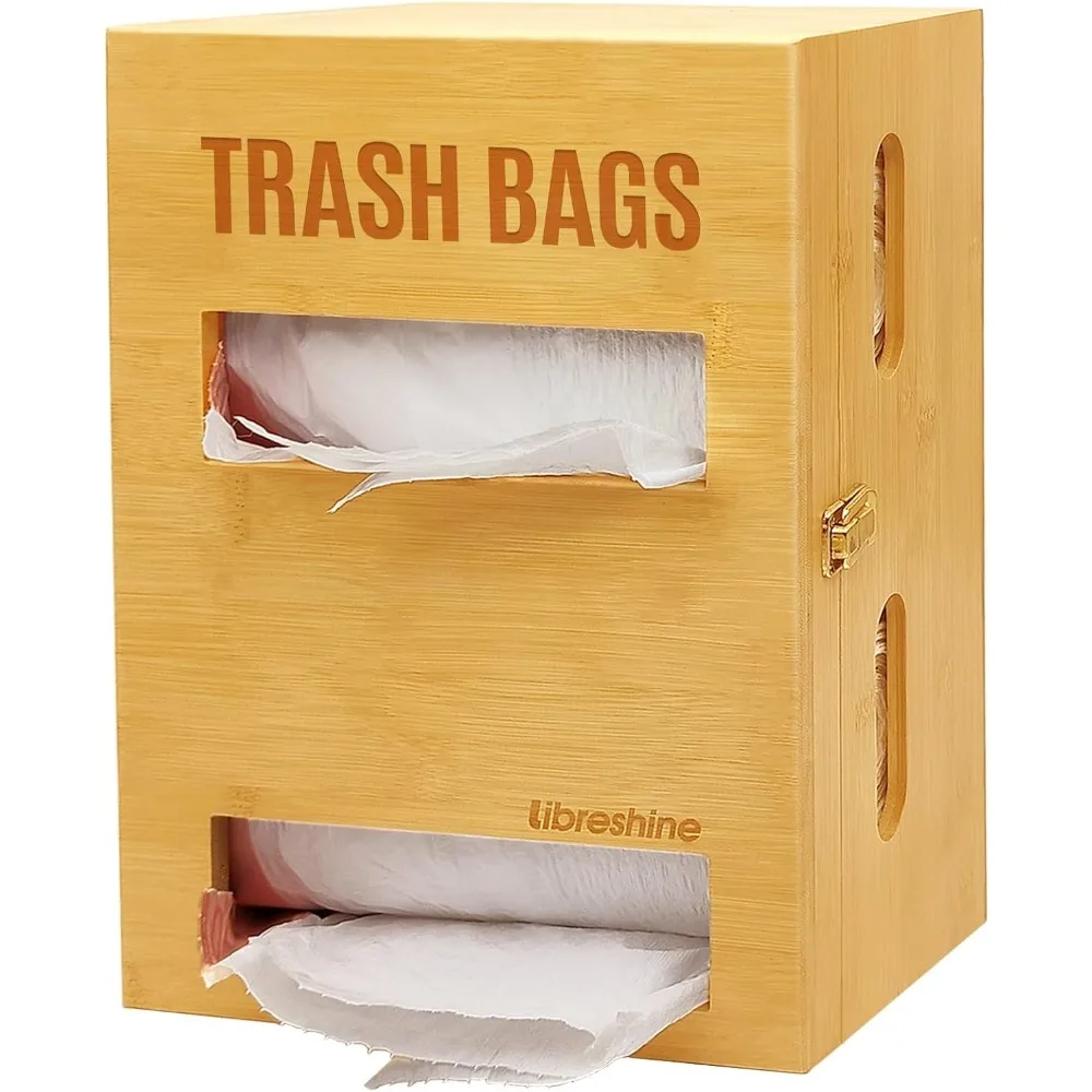 

2 In 1 Extra Large Trash Bag Dispenser Roll Holder, Fits Costco Large Roll of Garbage Bag Storage Organizer