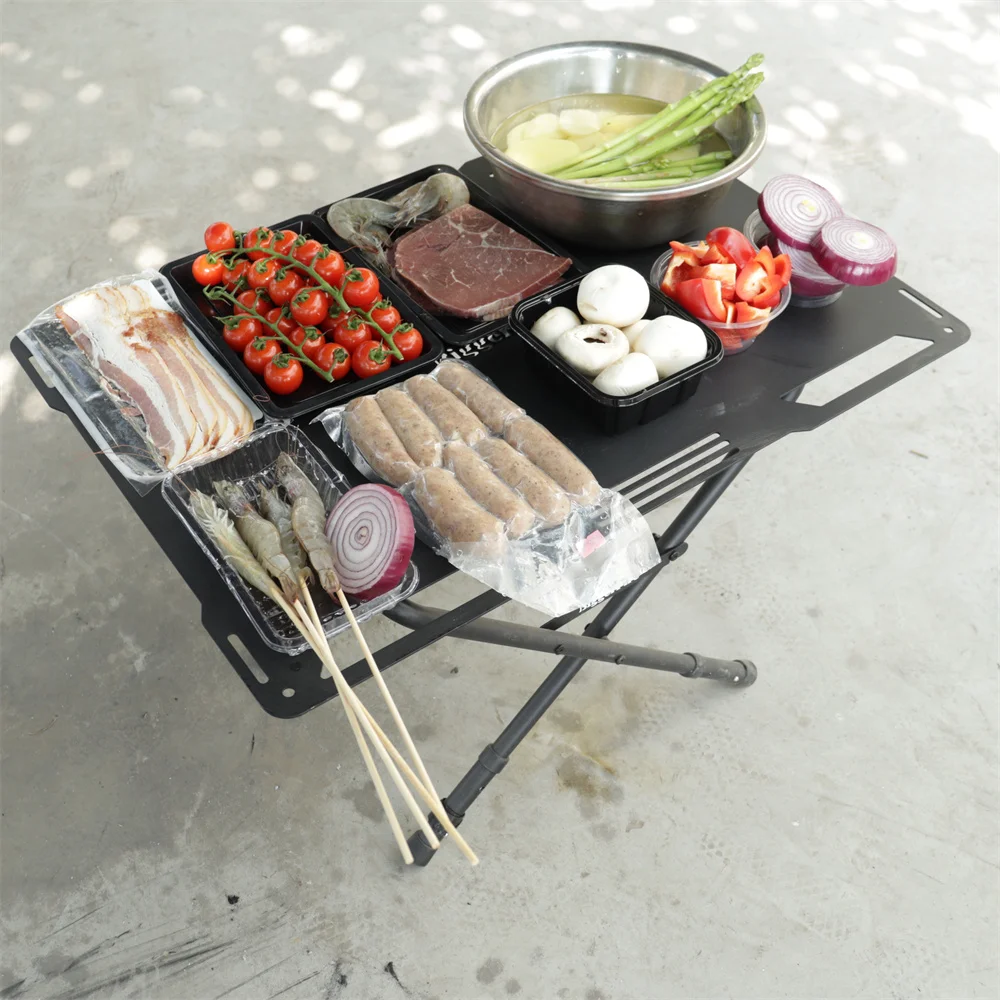 

Portable Outdoor Folding Table Camping Table Aluminium Alloy Ultra Light Dining Table For Garden Travel Beach