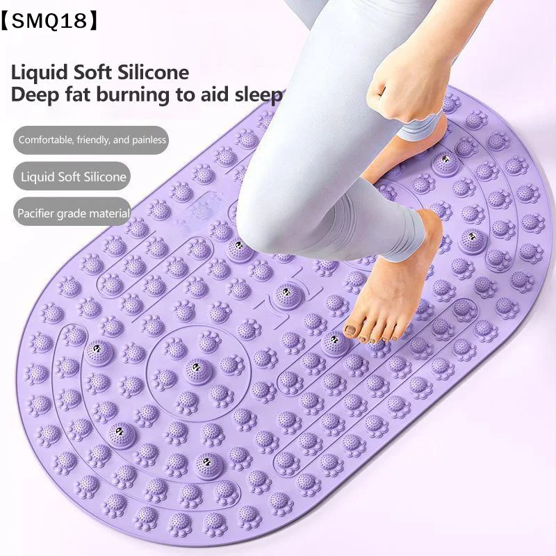TPE Foot Massage Mat Acupressure Walking Mat Home Foot Massage Mat Non-Slip Easy To Clean Foot Massage Mat Indoor Gym Use【SMQ】