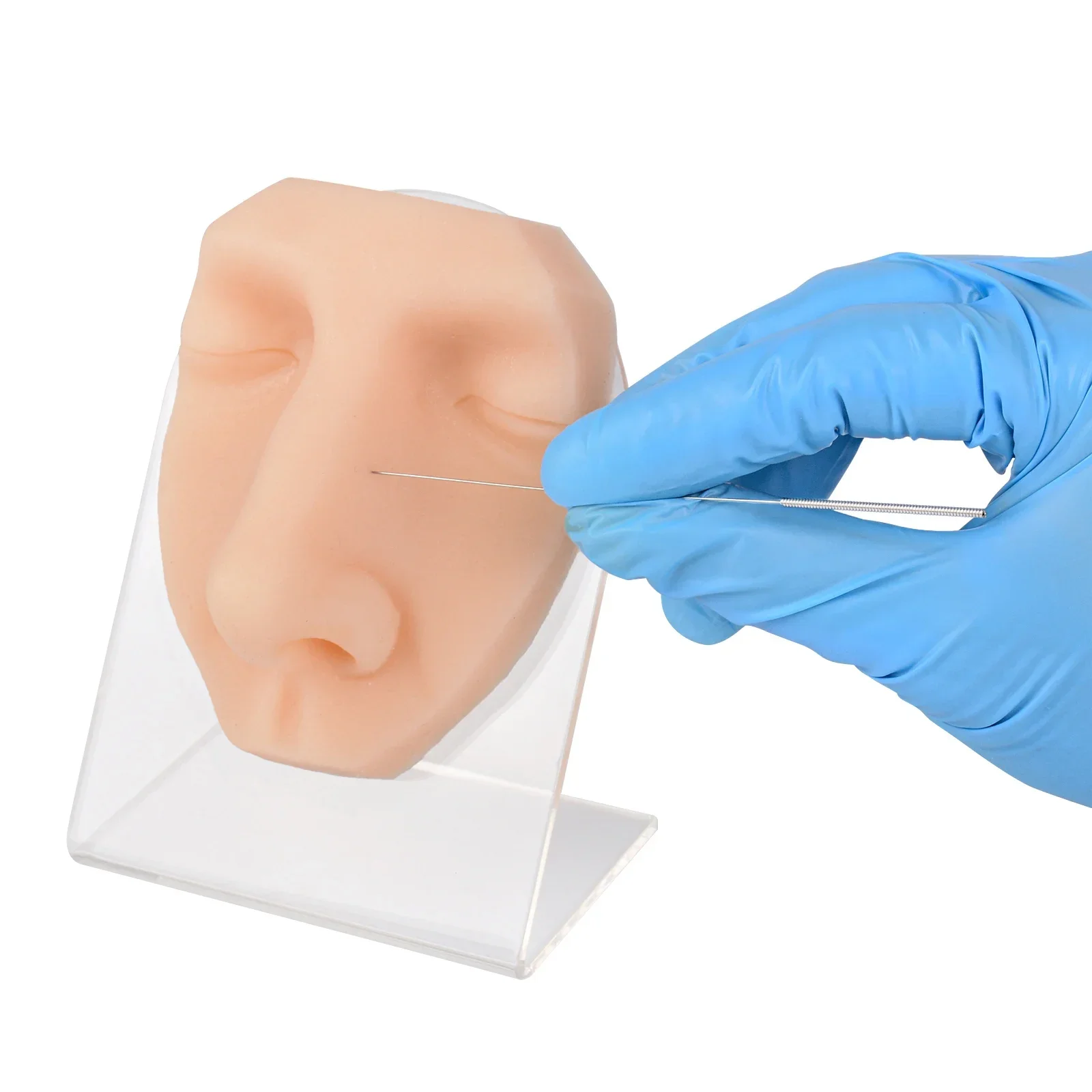 Simulated Face Model for Practice – Piercing, Suturing, Injection (Nose Nailing)