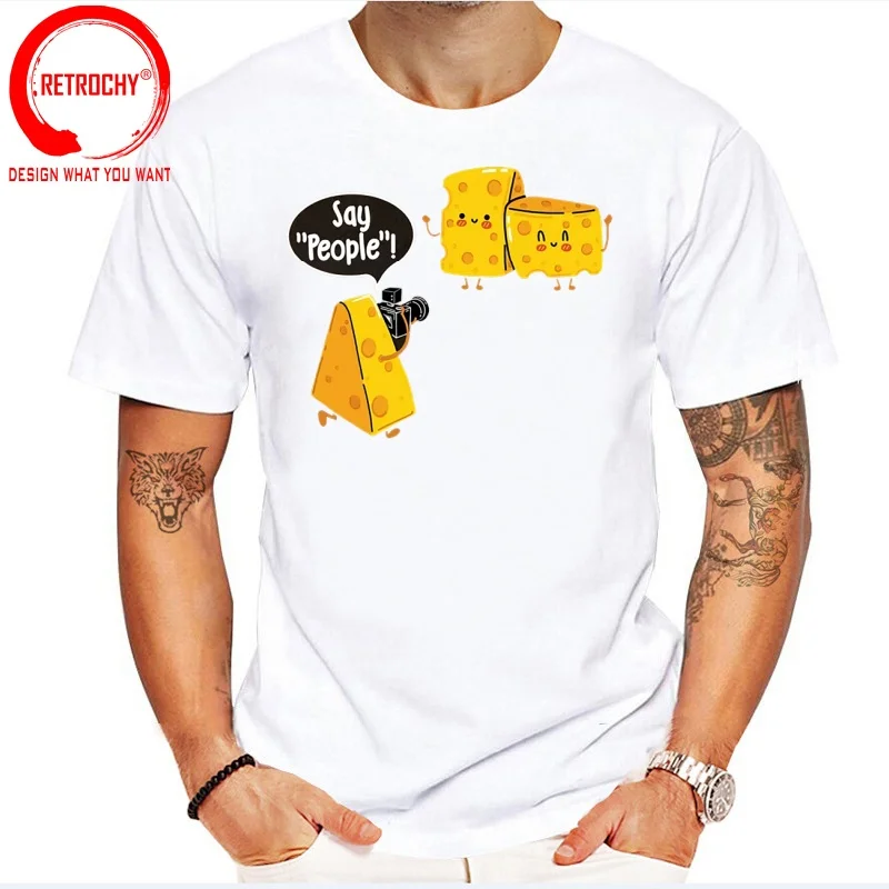 Funny Design Funny Anime Cheese  SRed Doublet Men Fashion Trendy Casual Clothing Stylish Tops Tee Shirt Leisure Tshirt Men's