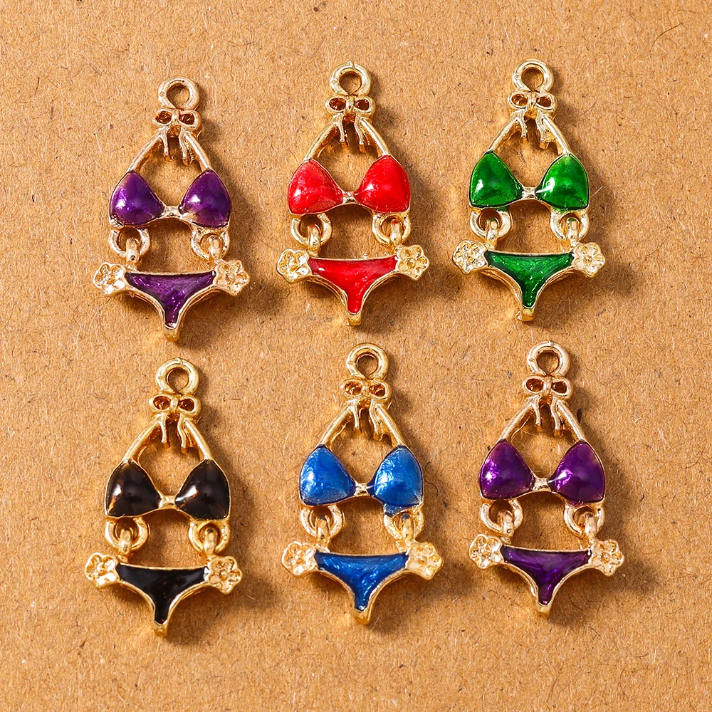 

10pcs Sexy Bikini Charms Pendants for Jewelry Making Necklace Earrings DIY Handmade Accessories Supplies