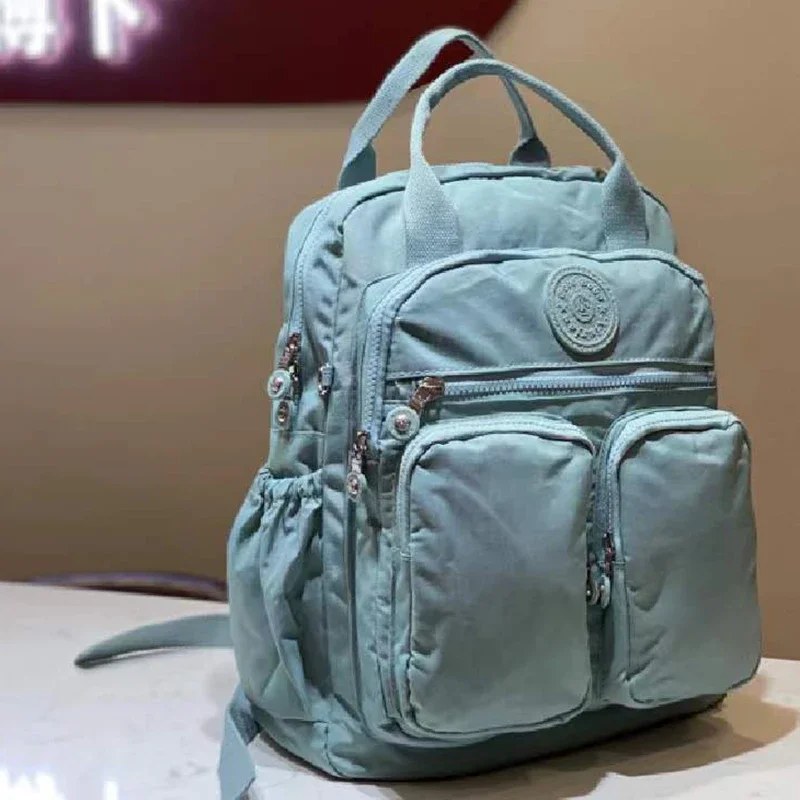 Imagem -04 - Leve Mochila de Nylon para Mulheres Bolsa de Computador Multi Bolso Impermeável Viagem Mochila Pequena Estojo 14 Dropshipping