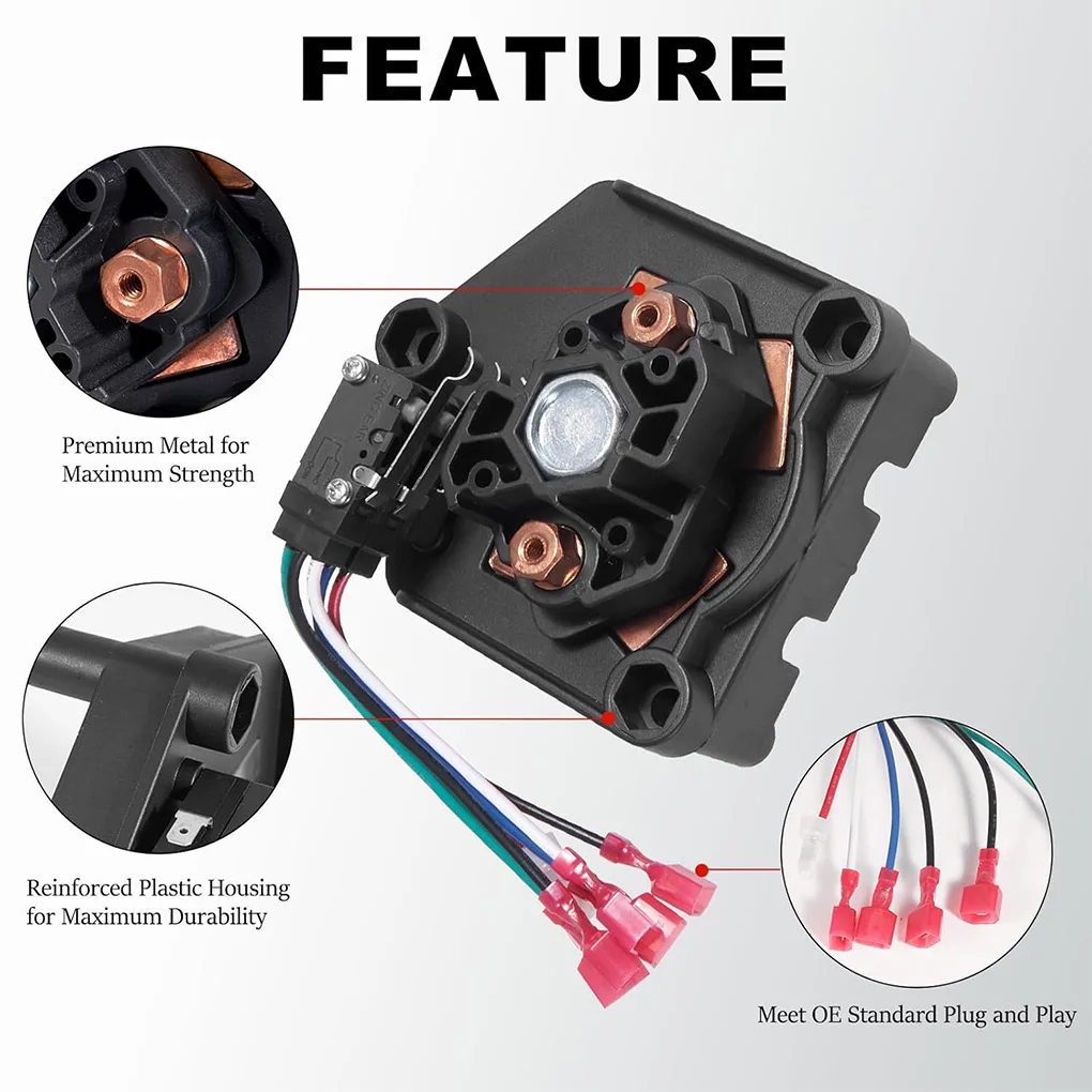 Golf Cart Heavy Duty Forward Reverse Switch 48V with Shift Handle 101753005 For Club Car Powerdrive 48V Electric 1996-Up