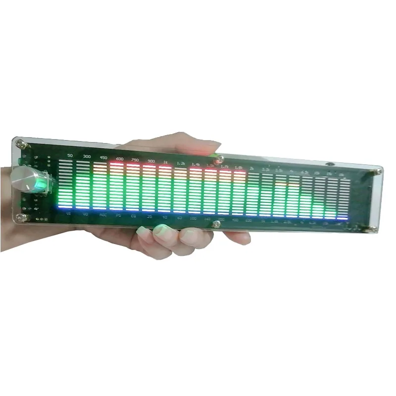 GHXAMP High-Quality LED Music Spectrum Display 20-Segments Level lamp DSP Equalizer EQ Brand Voice Control Multiple Modes