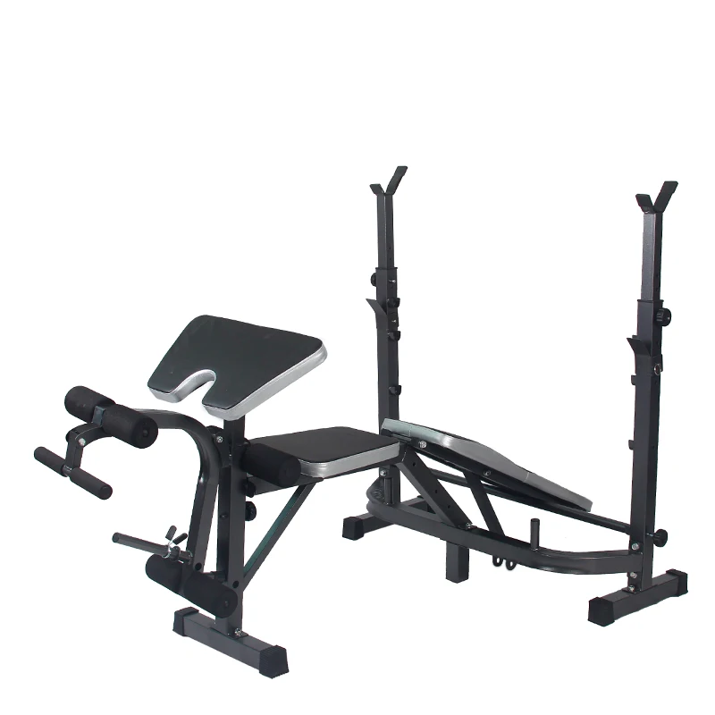 

Fitness Equipment Multi-function Home Portable Adjustable Plate Folding Gym Weight bar Bench Press1