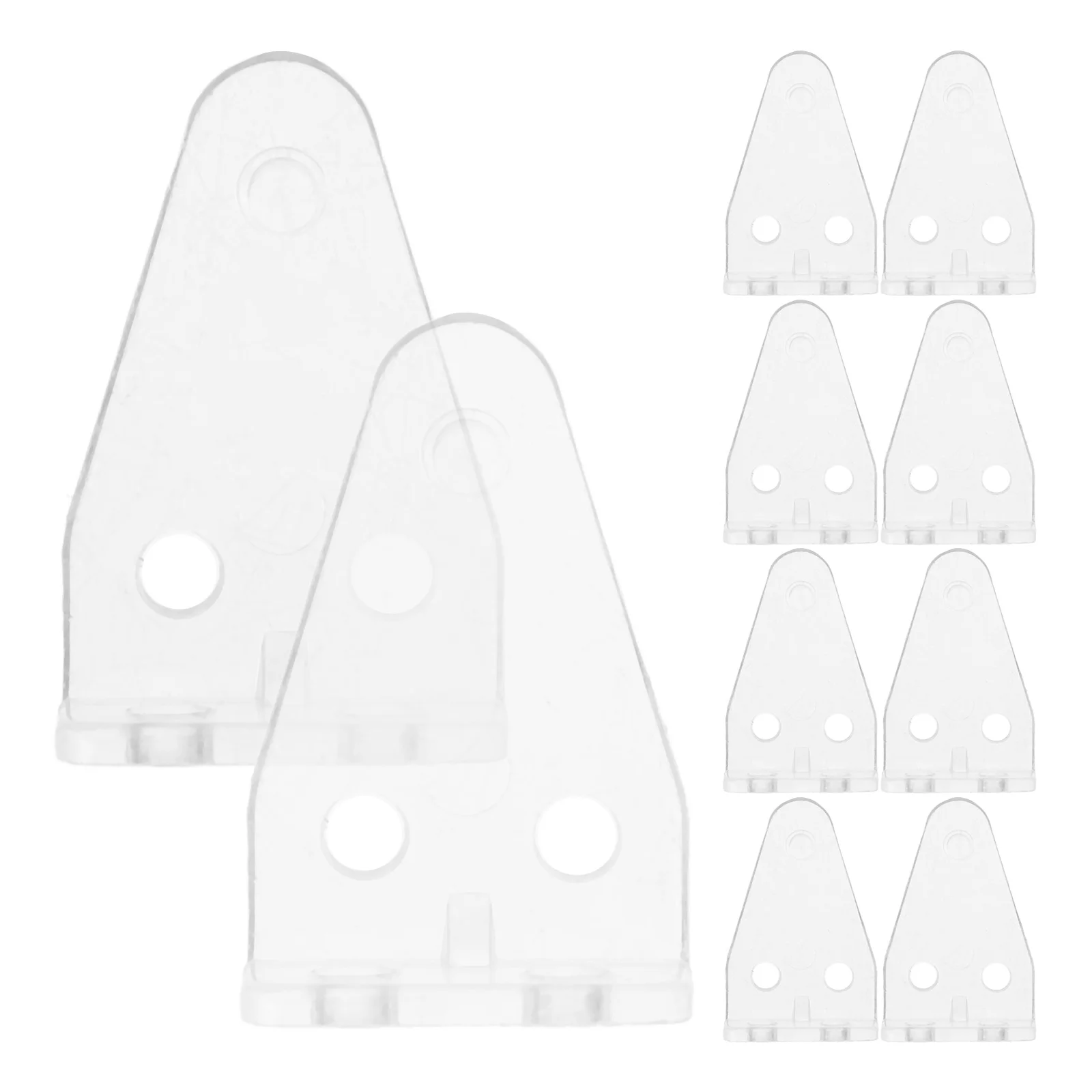 

10 Pcs Blinds Hold Down Bracket Clear Plastic Bottom Clips Shutter Accessories Safe Prevent Shaking Home Blinds Hardware