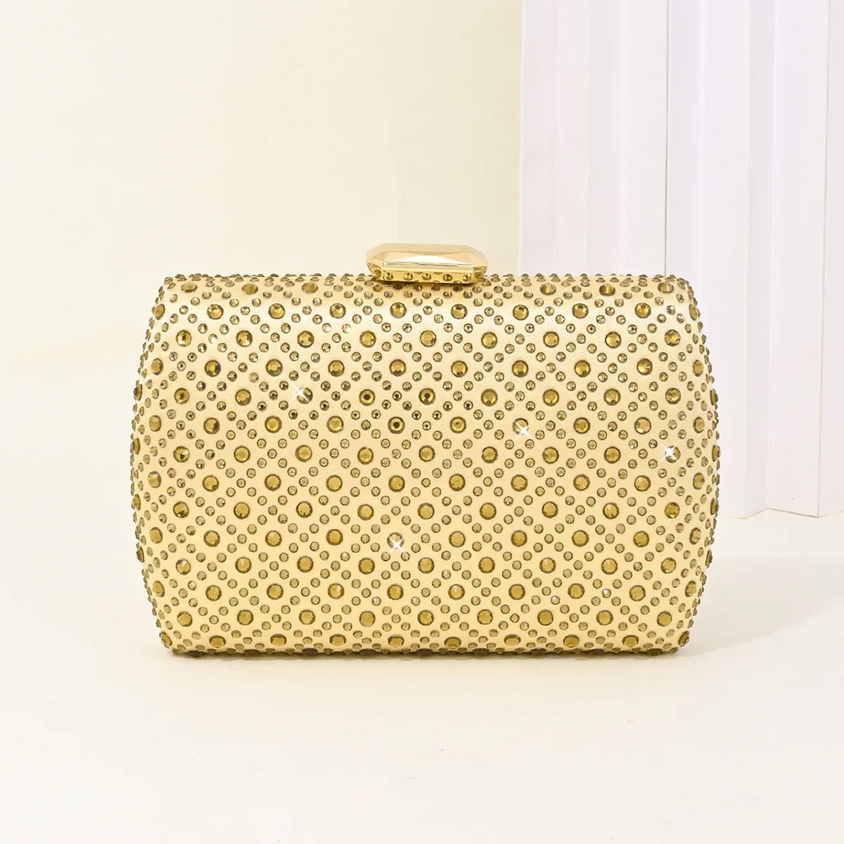 

Full Diamond Shiny French Diamond Wallet Mobile Phone Bag Clutch Bag One Shoulder Oblique Dinner Bag