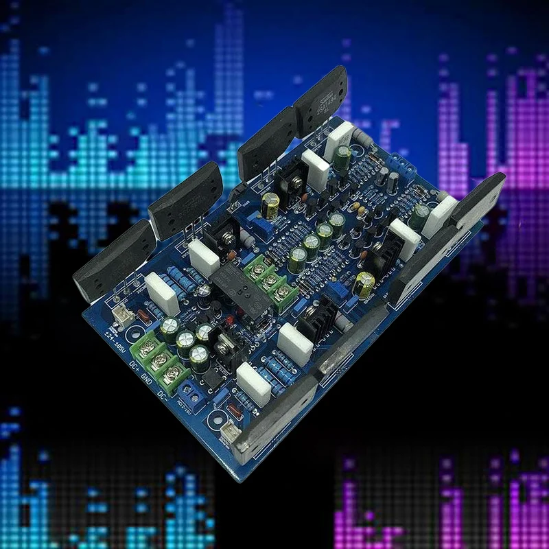 YJ00180-Sanken Tube 2SA1494/2SC3858 300W+300W High-Power Dual-Channel Digital Audio Power Amplifier Board