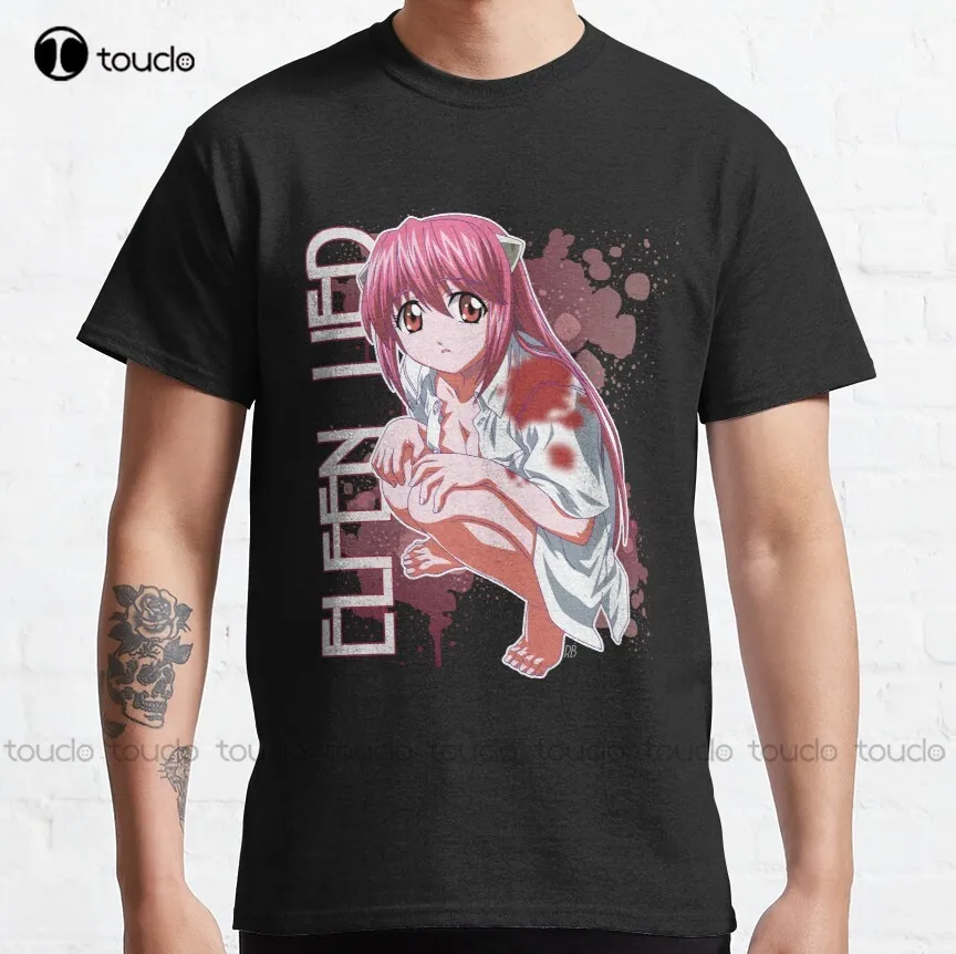 Elfen Lied Classic T-Shirt Fall Shirts Women Tee T Shirts Custom Unisex Tee Digital Printing Harajuku Streetwear New Popular